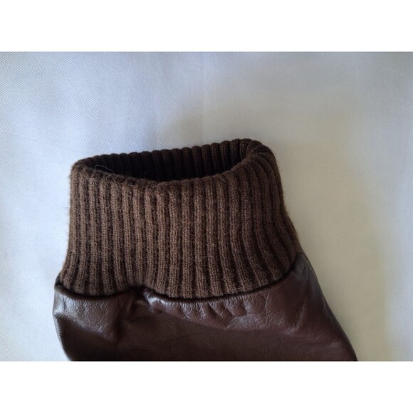 1980's American Express Leather Flight Jacket Men’s Size 40 Full Zip Dark Brown - Picture 14 of 16